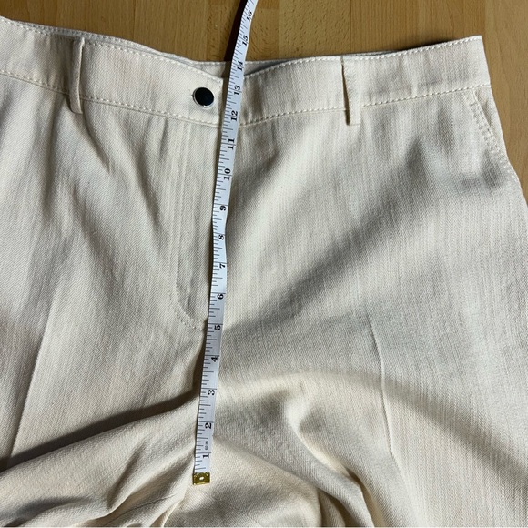 Akris Punto Chiara Crop Wide Leg Trouser Cashew 18 - Picture 14 of 16